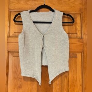 Urban Outfitters Fall Y2K Gray Knit Sleeveless Vest